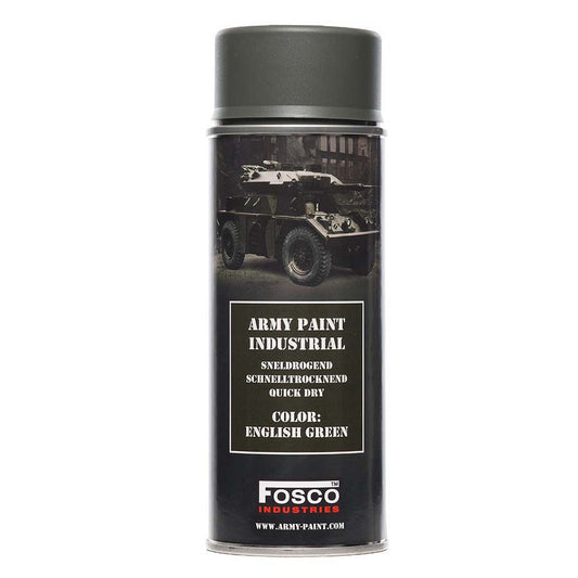 Vopsea Militară Spray English Green Fosco Industries - Camuflaj Mat Superior