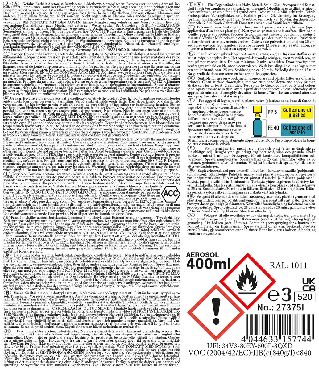 Vopsea Spray Army Coyote Mat MFH - Multisuprafețe, Uscare Rapidă