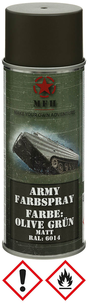 Vopsea Spray Army OD Green Mat MFH - 400 ml, RAL6014