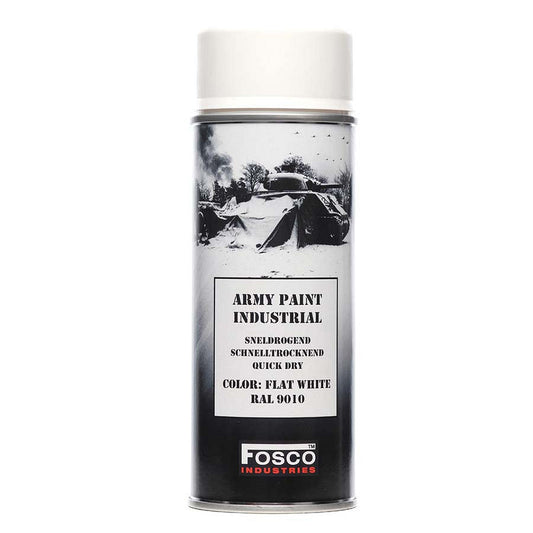 Vopsea Spray Militar Legerverf Alb Fosco Industries - Rezistență & Precizie Tactică