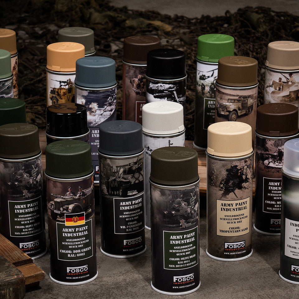 Vopsea Spray Militar Legerverf Alb Fosco Industries - Rezistență & Precizie Tactică