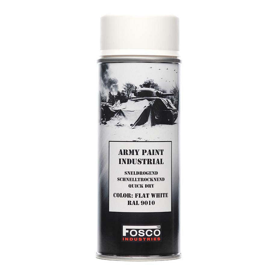 Vopsea Spray Militar Legerverf Alb Fosco Industries - Rezistență & Precizie Tactică