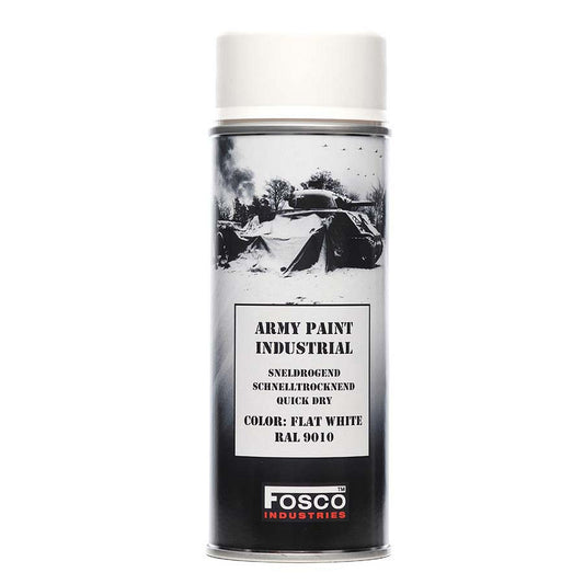 Vopsea Spray Militar Legerverf Alb Fosco Industries - Rezistență & Precizie Tactică