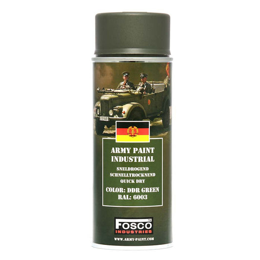 Vopsea Spray Militară Fosco Industries® Verde DDR - Camuflaj Autentic