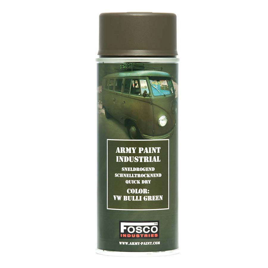 Vopsea Spray Militară Fosco Industries VW Bulli Green - Kamuflaj Profesional