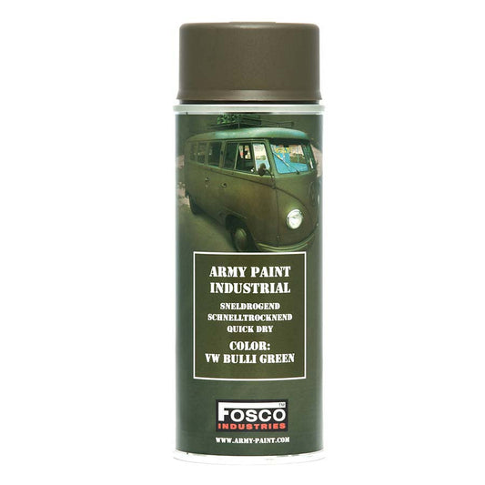 Vopsea Spray Militară Fosco Industries VW Bulli Green - Kamuflaj Profesional
