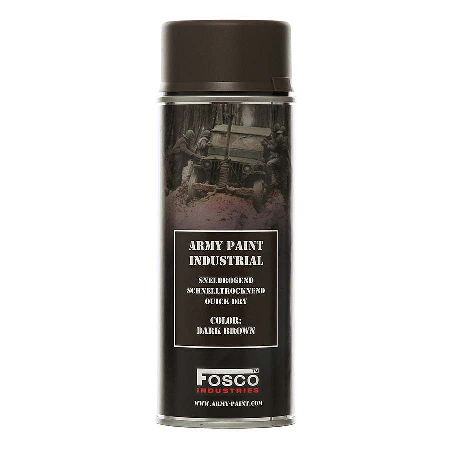 Vopsea Spray Militară Maro Închis Fosco Industries® - Camuflaj & Protecție Extremă