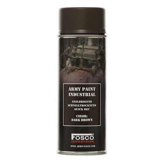 Vopsea Spray Militară Maro Închis Fosco Industries® - Camuflaj & Protecție Extremă
