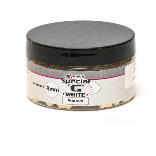 Wafter Special G White Dumbbells 8mm Bait Tech - Atractie Crap, Echilibru Perfect - 1
