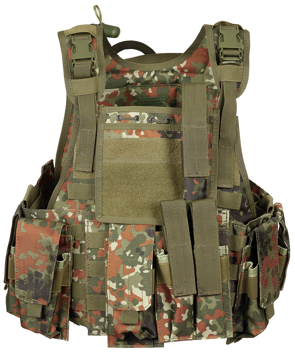 Westă Tactică Ranger BW Camo MFH - Sistem Hidratare, Husă Gât Detașabilă
