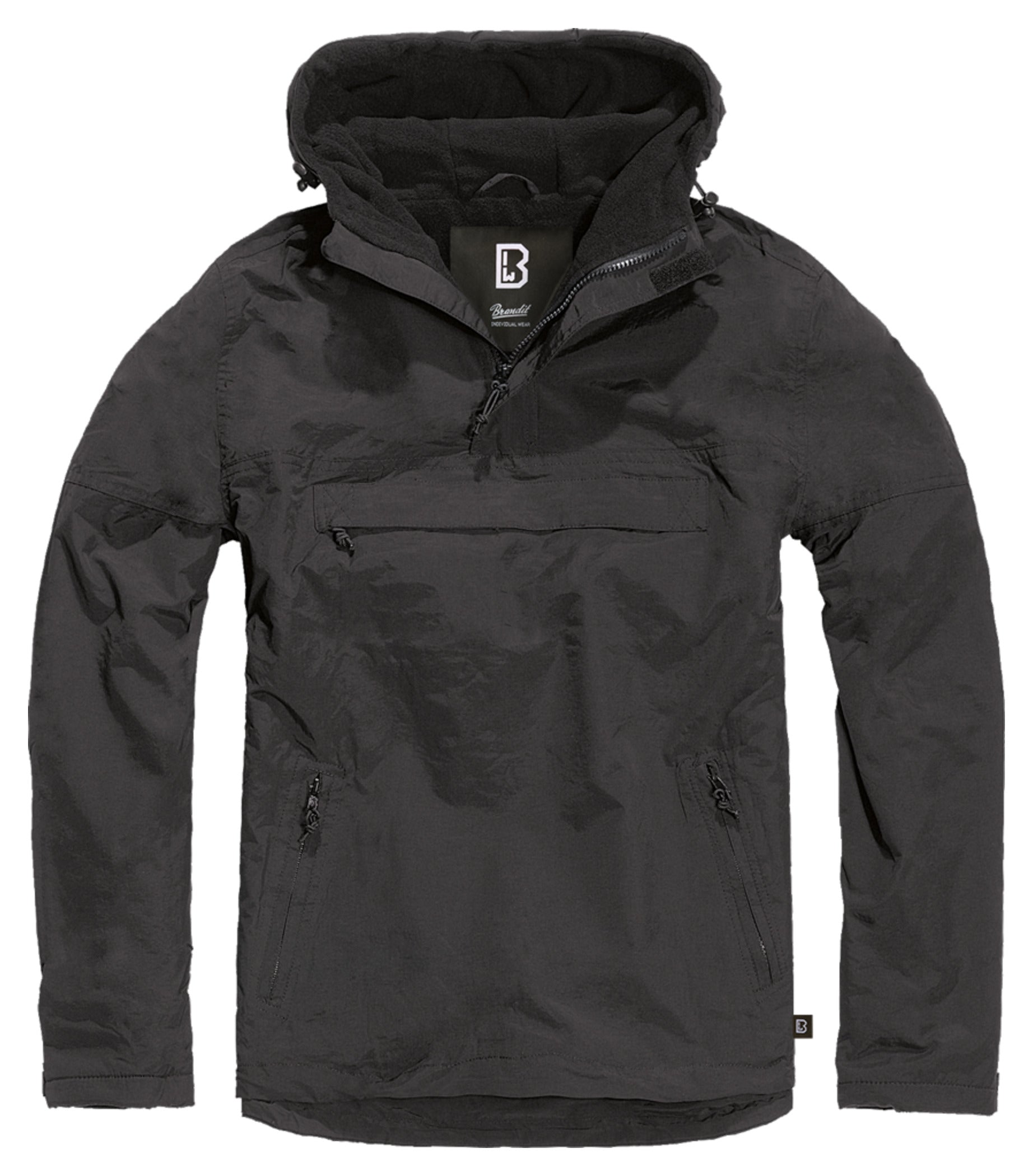 Windbreaker Brandit Negru - Rezistent Vânt & Apă, Fleece