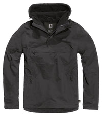 Windbreaker Brandit Negru - Rezistent Vânt & Apă, Fleece