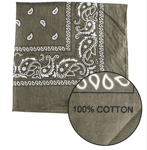 Bandana Western Oliv
