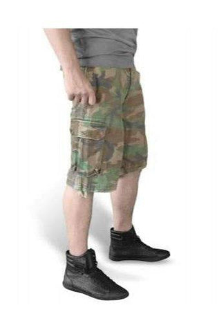 Bermude Raw Vintage Camuflaj Woodland