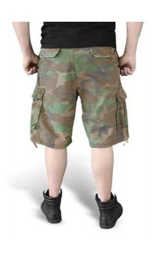 Bermude Raw Vintage Camuflaj Woodland