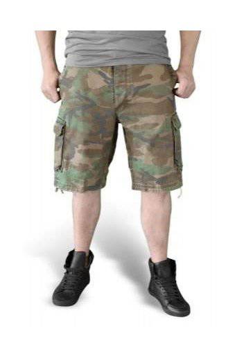 Bermude Raw Vintage Camuflaj Woodland