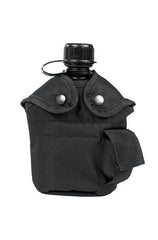 Bidon Apa Us 1L Cu Husa Si Gamela Black
