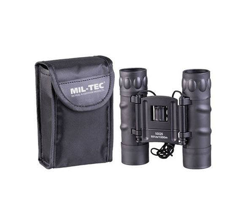 Binoclu Compact Gen.II Pliabil 10x25 Negru – Zoom 10x, Format Robust și Portabilitate Tactică