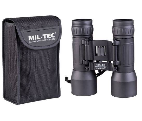 Binoclu Pliabil 10x42 Negru – Putere Optică 10x, Claritate Superioară și Construcție Robustă