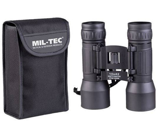 Binoclu Pliabil 10x42 Negru – Putere Optică 10x, Claritate Superioară și Construcție Robustă