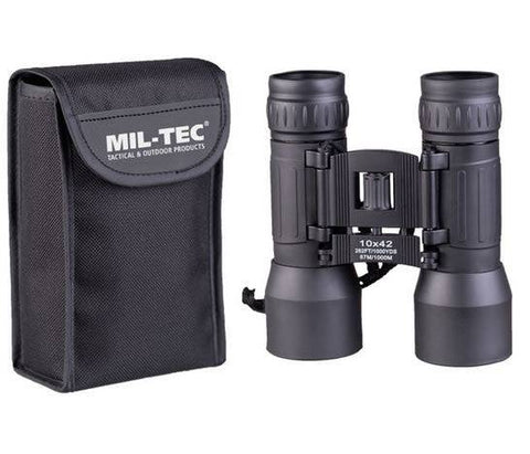 Binoclu Pliabil 10x42 Negru – Putere Optică 10x, Claritate Superioară și Construcție Robustă