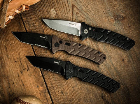 Briceag Automat Boker Plus Strike Coyote Tanto