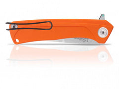 Briceag Militar Z100 Stonewash Plain Edge G10 Anv Knives Orange