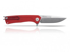 Briceag Militar Z100 Stonewash Plain Edge G10 Anv Knives Red