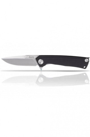 Briceag Militar Z100 Stonewash Plain Edge G10 Black Anv Knives