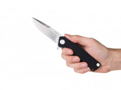 Briceag Militar Z100 Stonewash Serrated Edge G10 Anv Knives Black