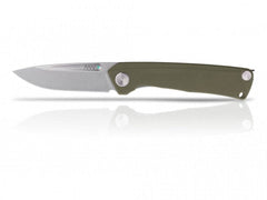 Briceag Militar Z200 Stonewash Plain Edge G10 Oliv Anv Knives Anvz200-009