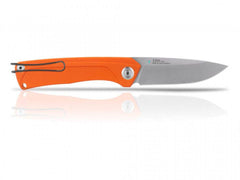Briceag Militar Z200 Stonewash Plain Edge G10 Orange Anv Knives Anvz200-011