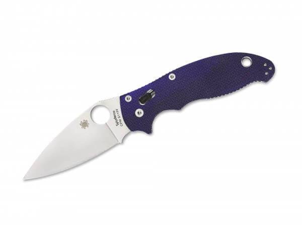 Briceag Spyderco Manix 2 Plain Dark Blue