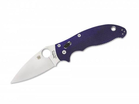 Briceag Spyderco Manix 2 Plain Dark Blue