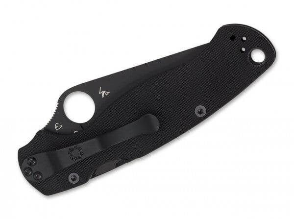 Briceag Spyderco Para-Military 2 Black G10 Plain