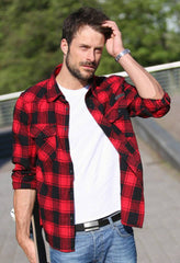 Camasa Check Shirt Red-Black