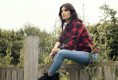 Camasa Dama Brandit Amy Flanell Black-Red