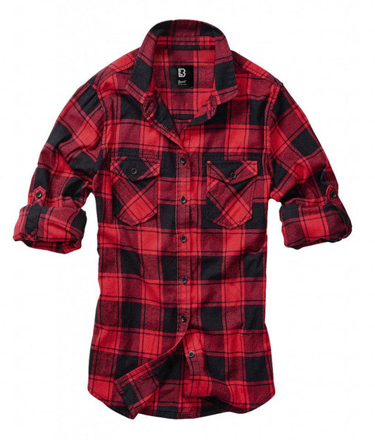 Camasa Dama Brandit Amy Flanell Black-Red