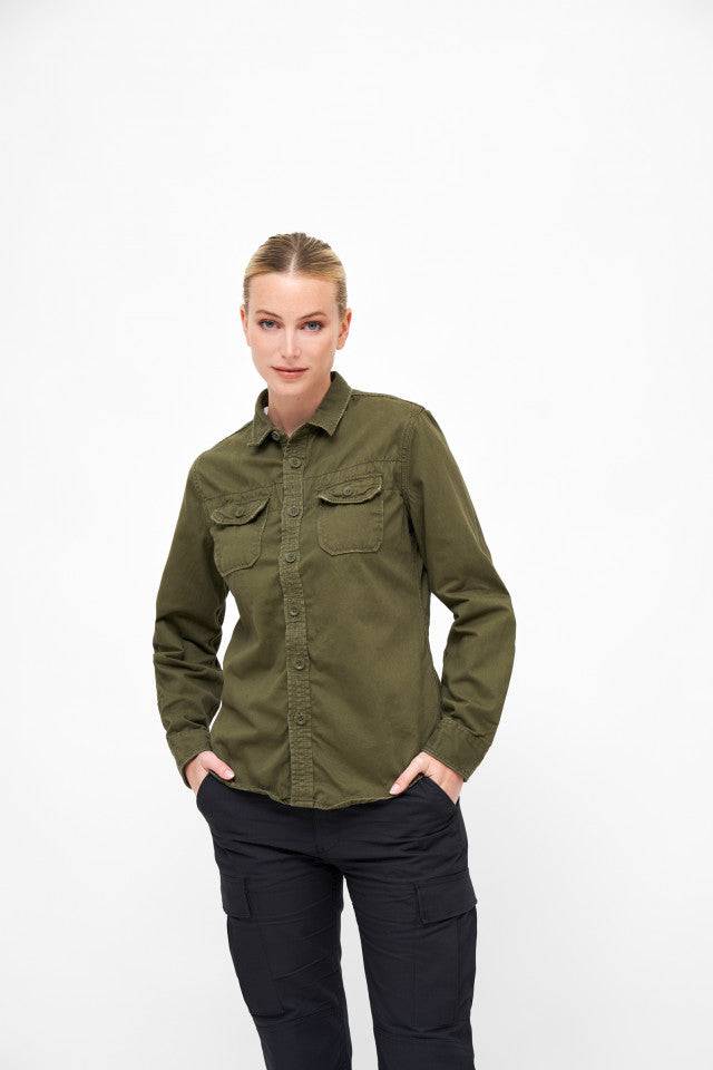 Camasa Dama Brandit Vintage Oliv