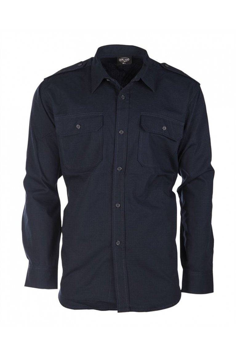 Camasa Maneca Lunga Ripstop Mil-Tec Navy