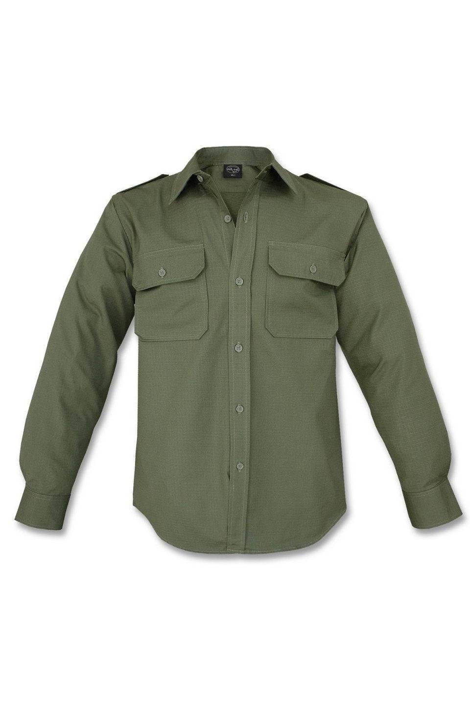 Camasa Maneca Lunga Ripstop Mil-Tec Oliv