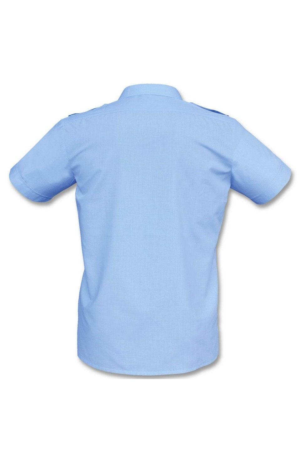 Camasa Politie Cu Epoleti Maneca Scurta Bleu