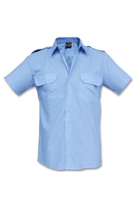 Camasa Politie Cu Epoleti Maneca Scurta Bleu