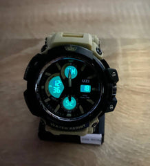 Ceas Shock Digital Uzi Bej