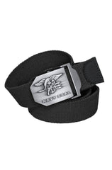 Centură Neagră „NAVY SEAL” – Design Sobru, Cataramă cu Emblemă și Lățime Tactică de 3,8 cm