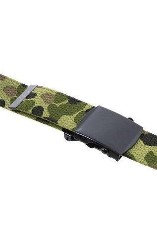 Centură Web „Flecktarn” din Bumbac – Camuflaj Germanic, Durabilitate Tactică, Reglabilă