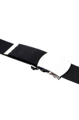 Centură Web Neagră din Bumbac – Stil Clasic, Reglabilă, Construită pentru Rezistență