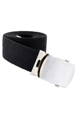 Centură Web Neagră din Bumbac – Stil Clasic, Reglabilă, Construită pentru Rezistență
