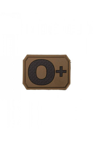 Dark Coyote 3D Blood Type Patch 0 Positive