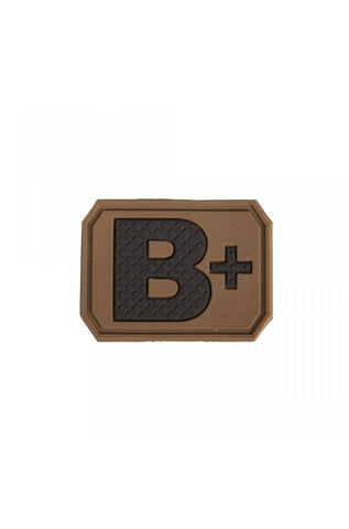 Dark Coyote 3D Blood Type Patch B Positive